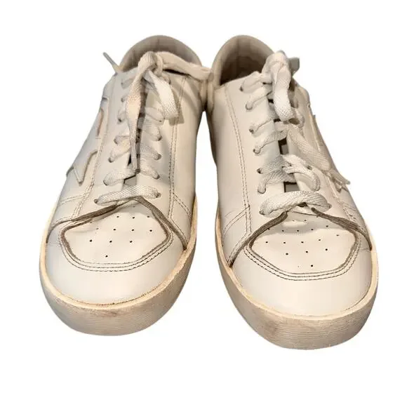 Golden Goose Stardan Women's Total White Leather Sneakers Size 39 / 9